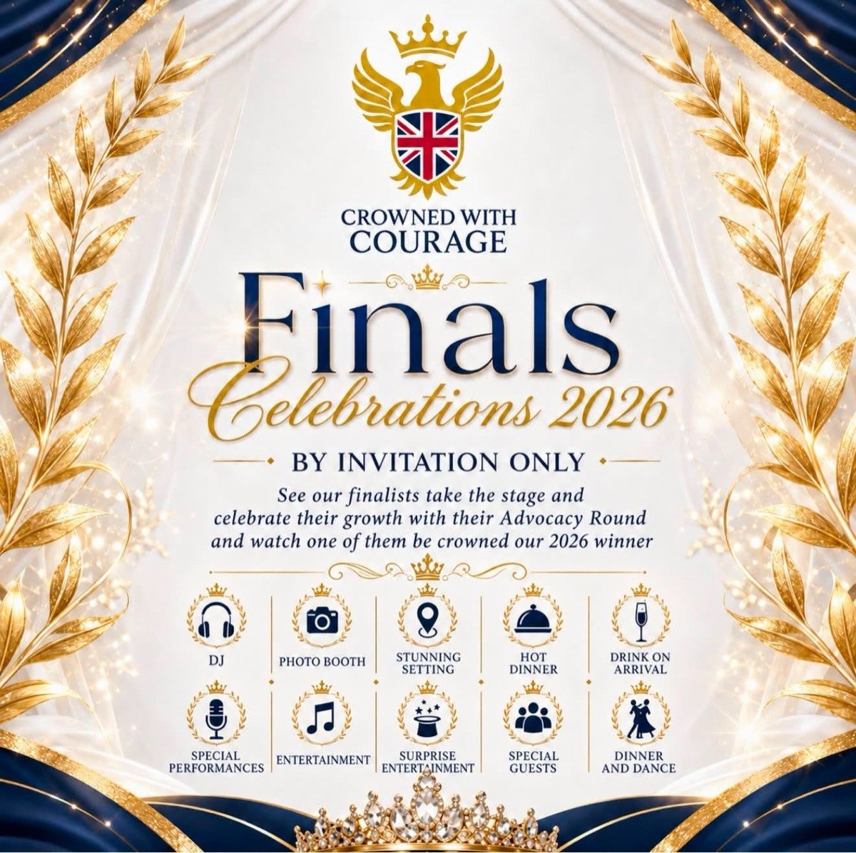 Crowned With Courage finals poster